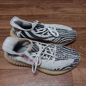 ADIDAS YEEZY Boost 350 V2 " Zebra"  Sneakers Trainers Shoes Mens Size 11.5